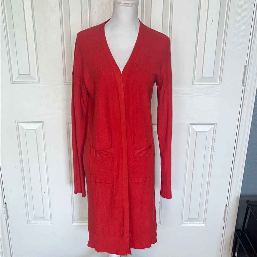 Tea n Rose Vibrant Red Knit Cardigan